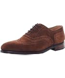 Loake Men's Polo Suede Buckingham Brogues Brown