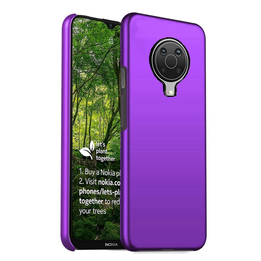 GAPlus Nokia G10 / Nokia G20 Case Ultra Slim Thin Armour Hard Case Matte Rubberized Cover For Nokia G10 / Nokia G20 (Purple)