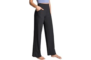 BUBBLELIME 29"/31"/33"/35"/37" Women Bootleg/Wide Legs High Waist Yoga Pants Tummy Control Bootcut Workout Flared Out Pockets