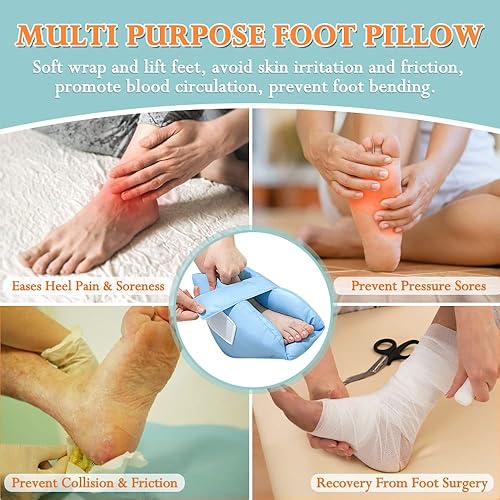 Heel Protectors Cushion Pain Relief Foot Pillow for Pressure Sores Foot  Support Boot Surgery Recovery Supplies