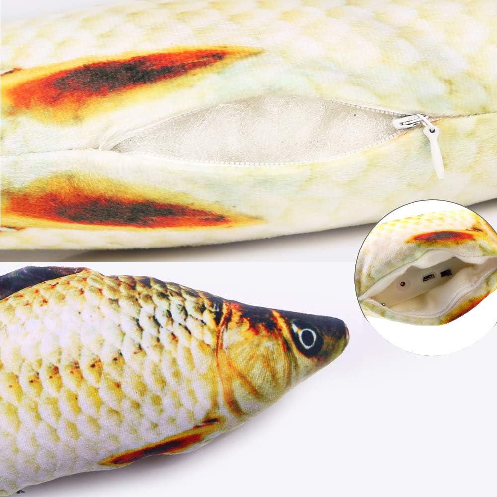 Litthing Jouets Poisson Pour Chat 30cm Rechargeable Usb Chat Jouet Electronique Automatique Poisson Vibrant Dansant Bouge Avec Catnip Jouets A Macher Forme De Poissons En Peluche Poisson Chat Amazon Fr Animalerie