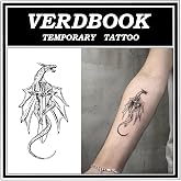 VERDBOOK Semi Permanent Dragon &amp; Sword Pattern Tattoos Women, 2 Sheets | Waterproof Realistic Dragon &amp; Sword Pattern Temporary Tattoos Lasting 7-15 Days for Adults Pool Beach Festival Party Cosplay
