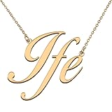 HUAN XUN Customized Custom Simple Any Name Necklace