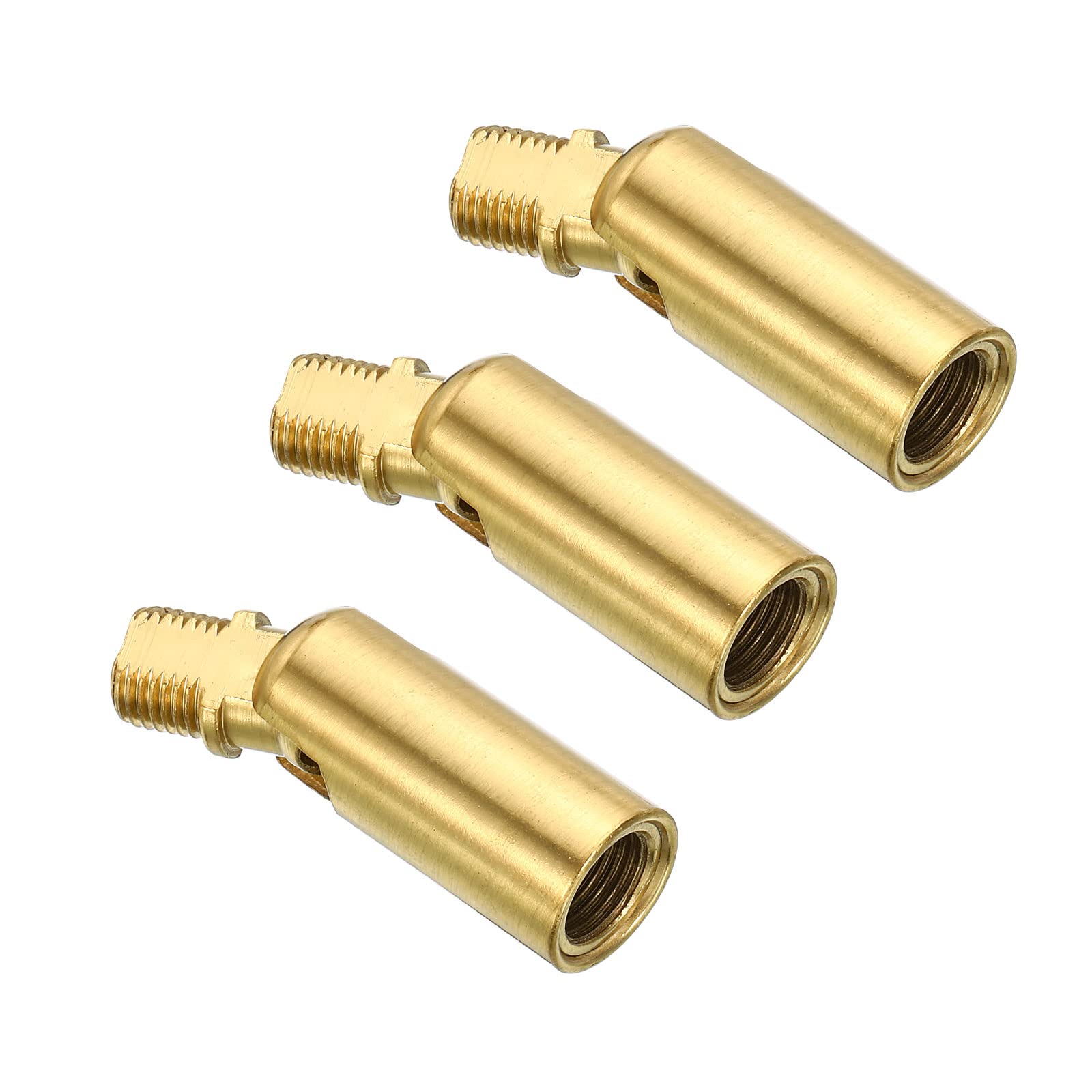 PATIKIL Sloped Ceiling Light Adapter, 3 Pack 180 Degree M10 Thread Chandeliers Ceiling Pendant Lighting Adapter for Angle or Irregular Ceiling, Copper