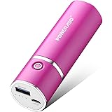 Poweradd Slim 2 Ultra-Compact 5000mAh Portable Charger with 2.1A Fast Charge for iPhones, Samsung Galaxy, USB-enabled Devices - Rose Red