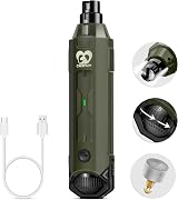 Casfuy 6-Speed Dog Nail Grinder Newest Enhanced Quiet Rechargeable Electric