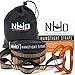 Hammock Straps for Trees with 2 Carabiners - 10 FT Tree Swing Strap - Rope Hammock 2100+ LBS Heavy Duty 32 Loops & No Stretch Camping Hammock Tree Straps - 20 FT Combined Hammock Hanging Kit