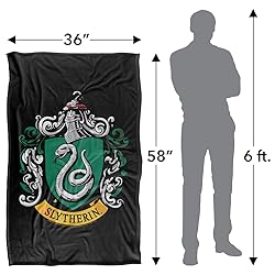 Harry Potter Slytherin Crest Black Silky Touch