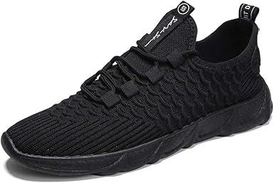 black lace up non slip shoes