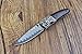KUBEY Knives [KU91] Damascus Pocket Knife, Spear Point Blade and Wood Handle, Liner Lock, 3-Inch Blade