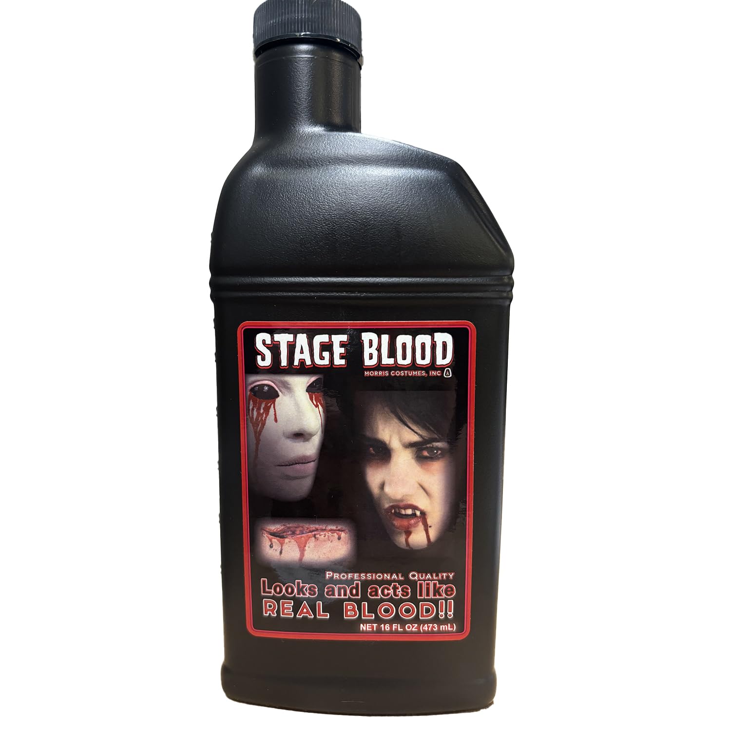Bottle of Fake Vampire Blood Halloween Fancy Dress Theatrical Make-Up 0.4L
