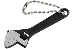 GENNEL 2.5 inch Mini Size Adjustable Wrench, 2.5" Black Tiny Spanner Nut Wrench Tool, Jaw Capacity 0~10mm
