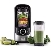 Pado Ozen 500 Vacuum Blender, Countertop Kitchen Blender for Nutrient Dense Smoothie Blends That Don't Separate, Plus Extra Vacuum Storage Container-Silver