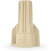 Ideal Electrical Twister Wire Connector, 30-341P, Tan, 100-Bag | North America's most popular twist-on connector, rated 600V for #22-#8 AWG. Swept wings for a fast, secure grip.