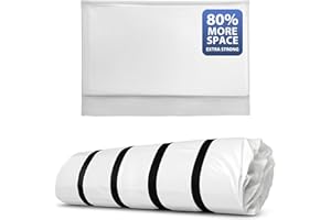 KALOTIDY Memory Foam Mattress Vacuum Bag, Heavy-Duty Mattress Storage Bag for Moving and Transport, Mattress Compression Bag with Straps & Dual-Zip Seal (Queen/Full/Full-XL)