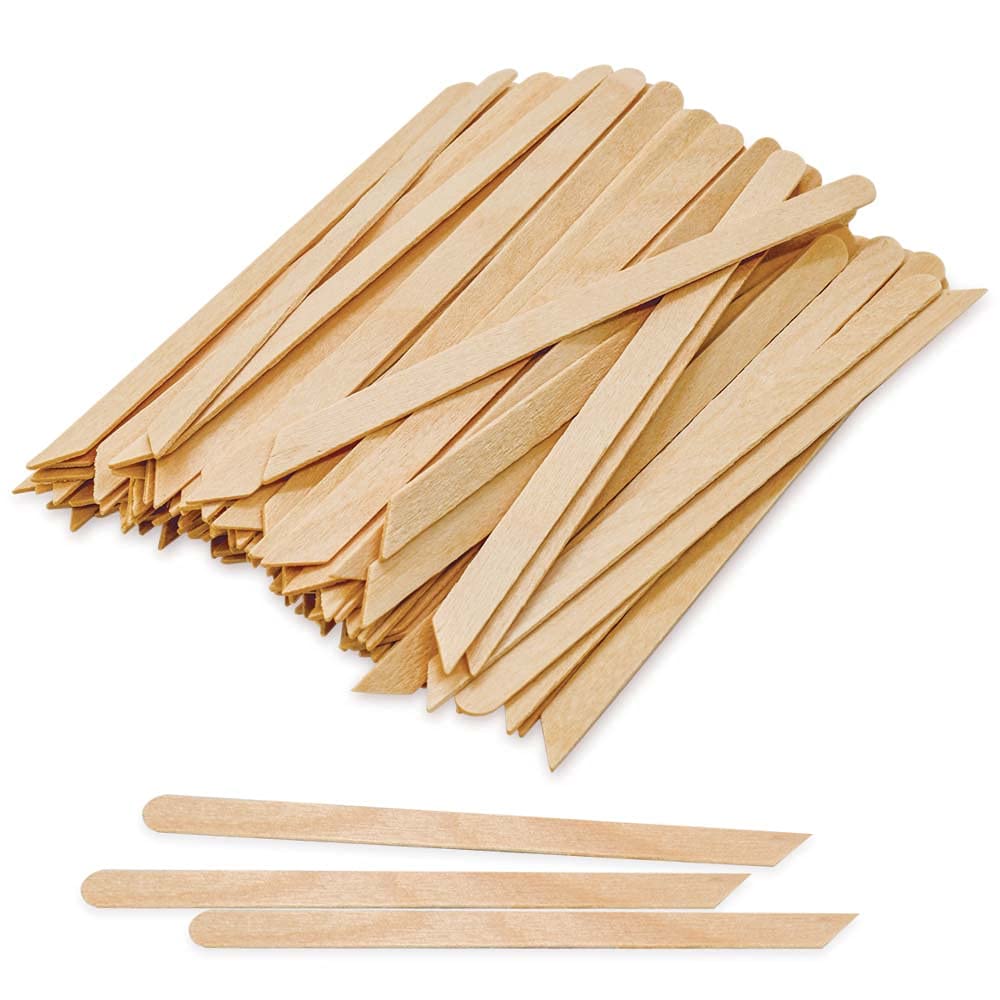 Photo 1 of Tachibelle Wooden Wax Sticks - Body Eyebrow, Lip, Nose Small Waxing Applicator Sticks for Hair Removal and Smooth Skin Professional Spa - 2 in 1 (pointed and slanted) (Pack of 250)