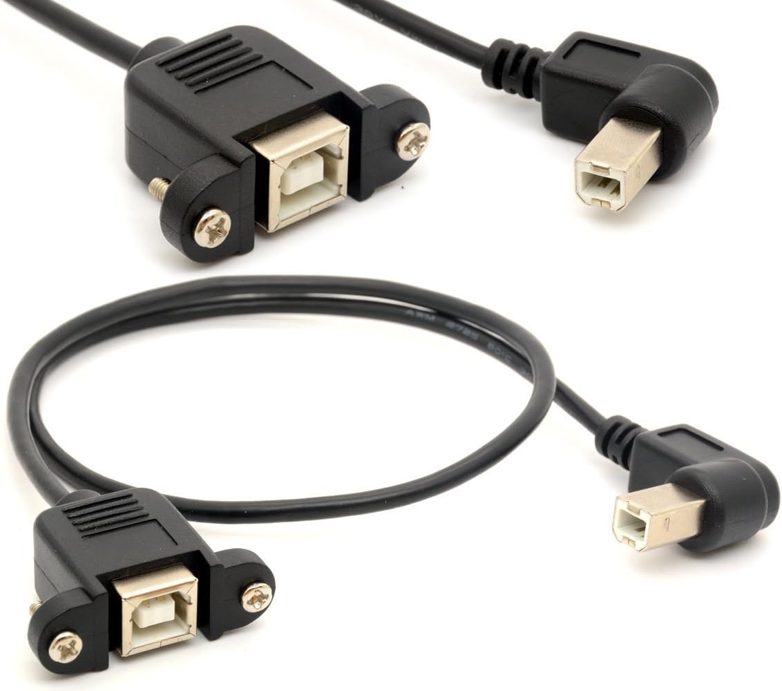 Printer Extension Cable USB 2.0 B Adapter Male to Female Connections 90