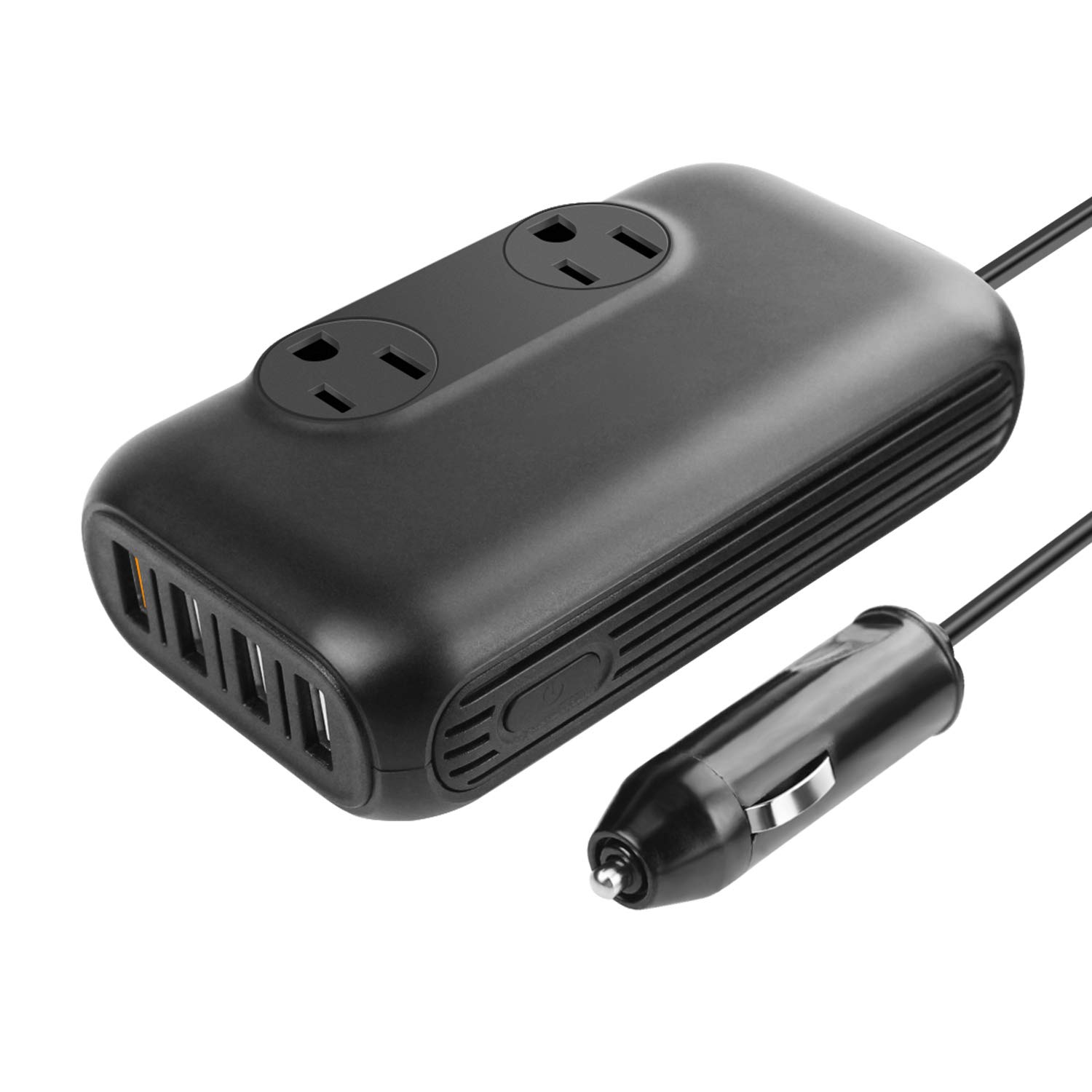 POTEK 750W Power Inverter 12 Volt DC To 110 Volt AC Car Adapter& 2 USB