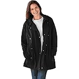 plus size fleece swing coat