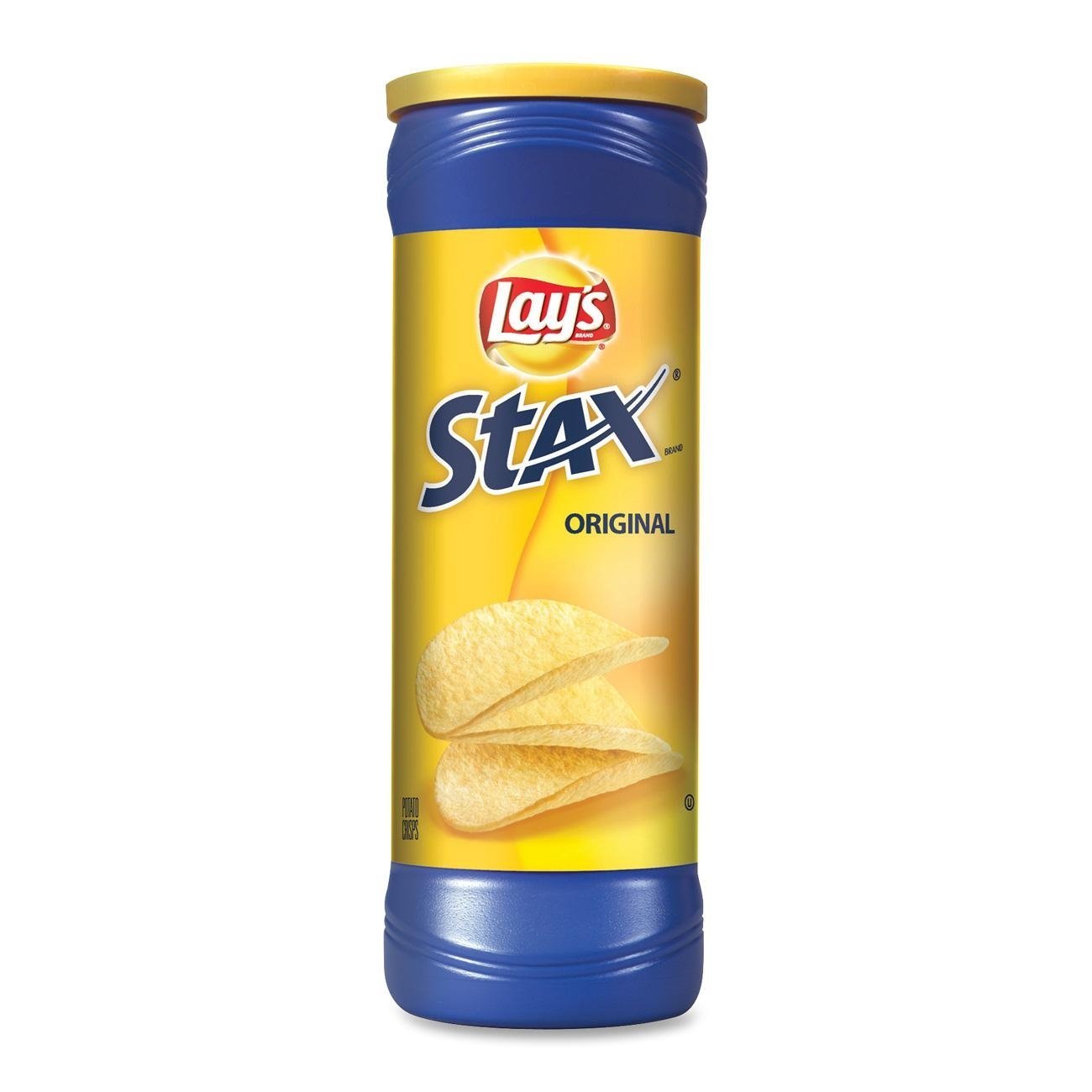 Amazon Com Lay S Stax Original Potato Chips Crisps 5 75 Oz Pack Of 6