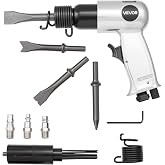 VEVOR Air Hammer, 4500BPM Pneumatic Hammer with Rust Removal Air Needle Scaler &amp; 4PCS Chisels Round Shank, Lightweight &amp; Compact Air Chisel Pneumatic Shovel Tool for Cutting Scraping Demolishing
