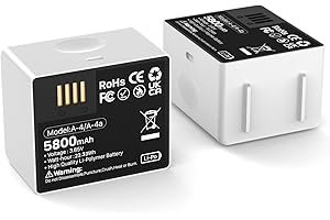 OHZHAO 2pack 5800mAh for Arlo Pro 4 Battery, 2025 Upgrade Rechargeable High Capacity Lithium Battery for Arlo Pro 4/3/5S 2K/U