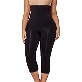 BampooPanPa Women's High Waist Compression Leggings, Capri Shapewear for Women, Tummy Control Thighs Slimmer Body Shaper
