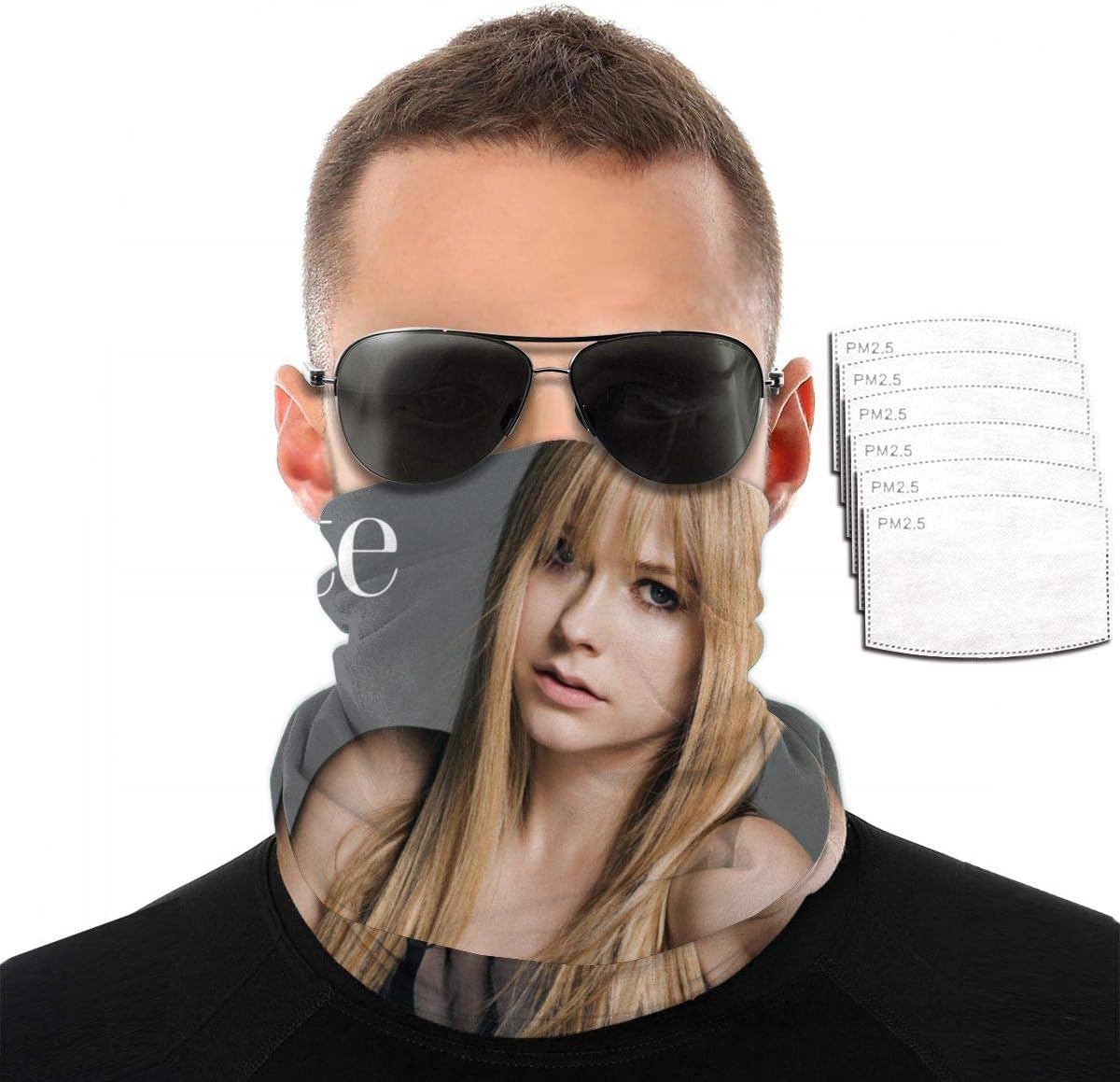 Adtfjewtysrt Variety face Towel Avril Lavigne tanpa Make up Scarves, face Towels, veils, Masks, Wristbands, Hair Bands, Pirate Hats, Riding Masks