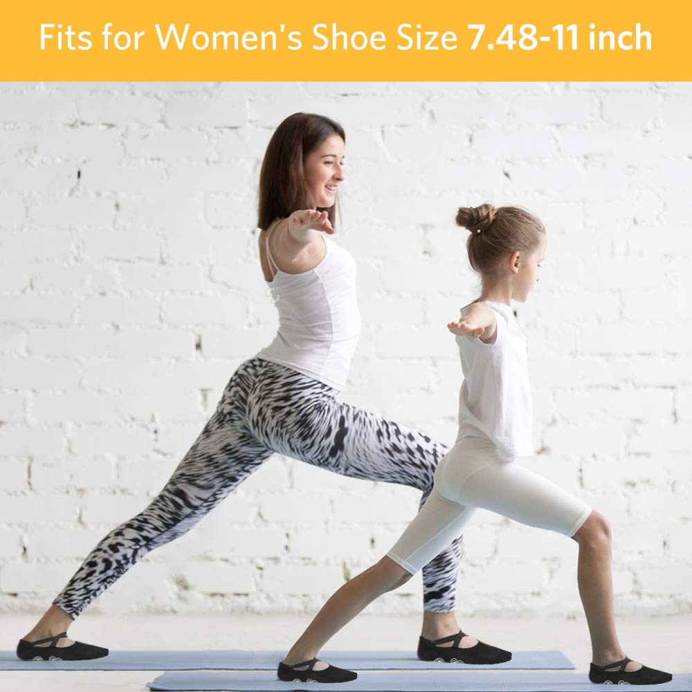 Tomight 3 Pairs Non Slip Yoga Socks for Women, Perfect for Pilates, Pure Barre, Ballet, Barefoot Workout