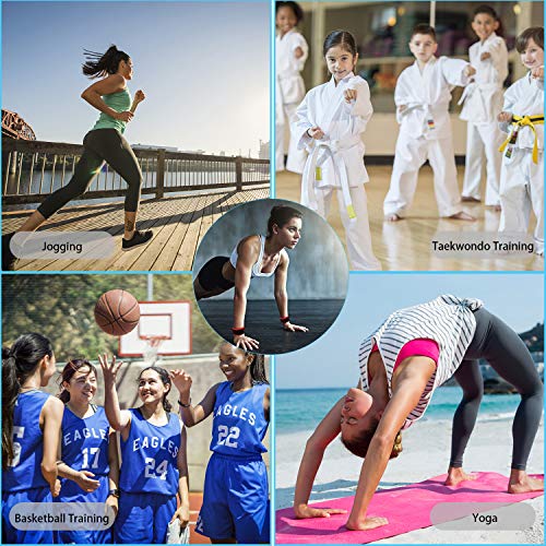 Wesoke Durable Ankle/Wrist Weights, Adjustable Straps, Mini Hand Leg Arm Cuff Weight Set for Women Men Kids Children Fitness Dancing Exercise Gym Workouts Aerobics (1 Pair, 1lb 2lb)