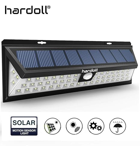 Hardoll 54 LED Solar Lights (Black)