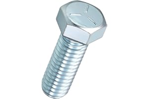 Kozelo 10 Pcs Hex Head Screws Bolts - [7/16"-14x1-1/4] Carbon Steel Grade 5 Fully Threaded Hex Tap Hexagon Head Machine Bolts
