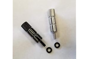 RICKRAK Extended Seat Bolt Compatible with Harley Davidson Touring Bikes 100% STAINLESS STEEL (BLACK)
