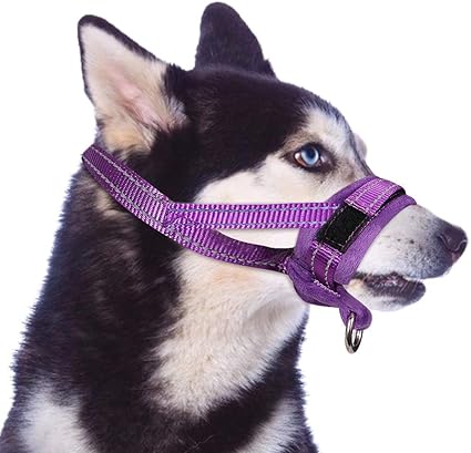 Amazon Com Slowton Nylon Dog Muzzle Dog Mouth Cover Adjustable