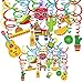 Supla 30 pcs Fiesta Hanging Swirl Decorations Mexican Fiesta Cinco De Mayo Party Swirls Hanging Swirl Streamers Foil Hanging Ceiling Décor for Ceiling Spiral Decorations Party Backdrops