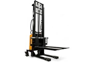 HOC EMS1035 SEMI Electric Thin Leg Pallet Stacker 2204 LBS 1000 KG Load Capacity + 138 INCH Height Capacity - North American 