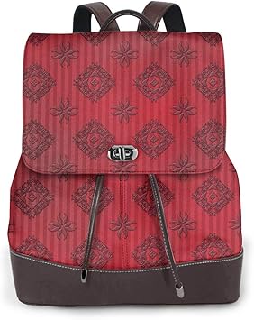 red fashion backpack