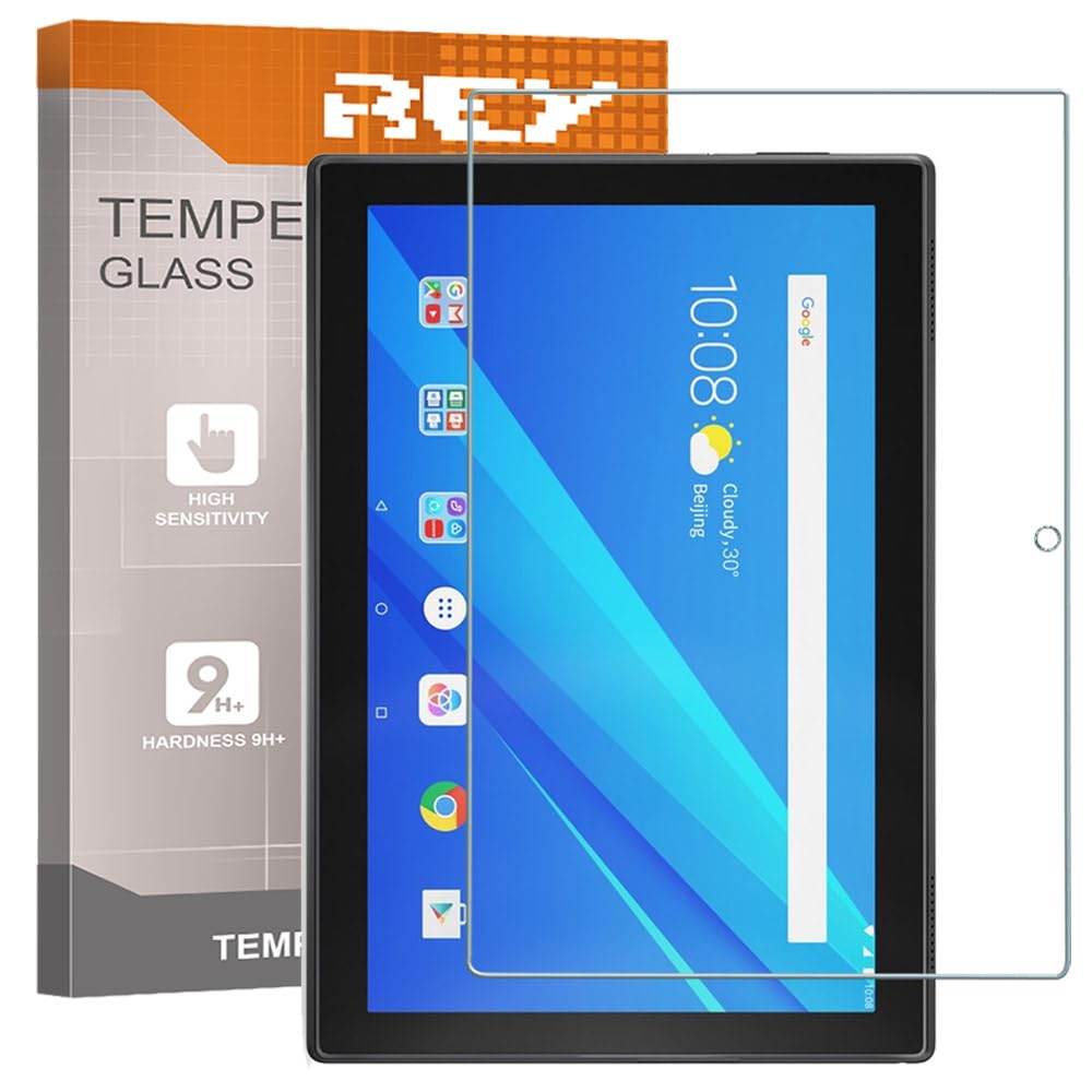 REY Screen Protector for LENOVO TAB 4 10", Tempered Glass Film, Premium quality, [Pack 2x]