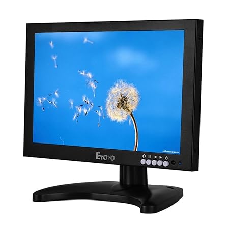 Eyoyo 10 Zoll IPS Monitor LCD 1920x1200 Full HD Monitor mit AV/HDMI/BNC/VGA Funktion und Lautsprecher Für FPV Videoanzeige DV