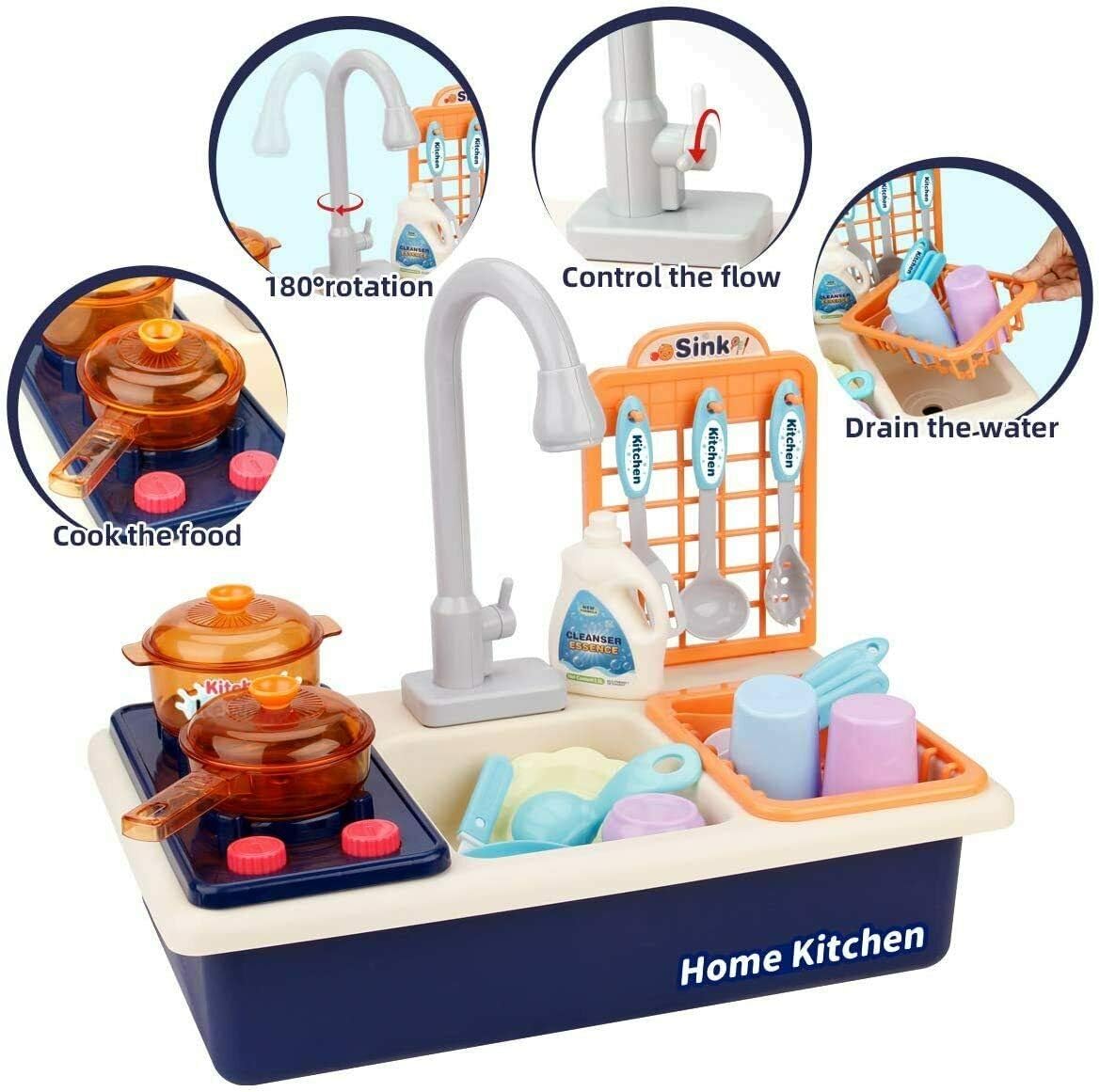 Yangers kids kitchen sink toy Set including running water - Image 5