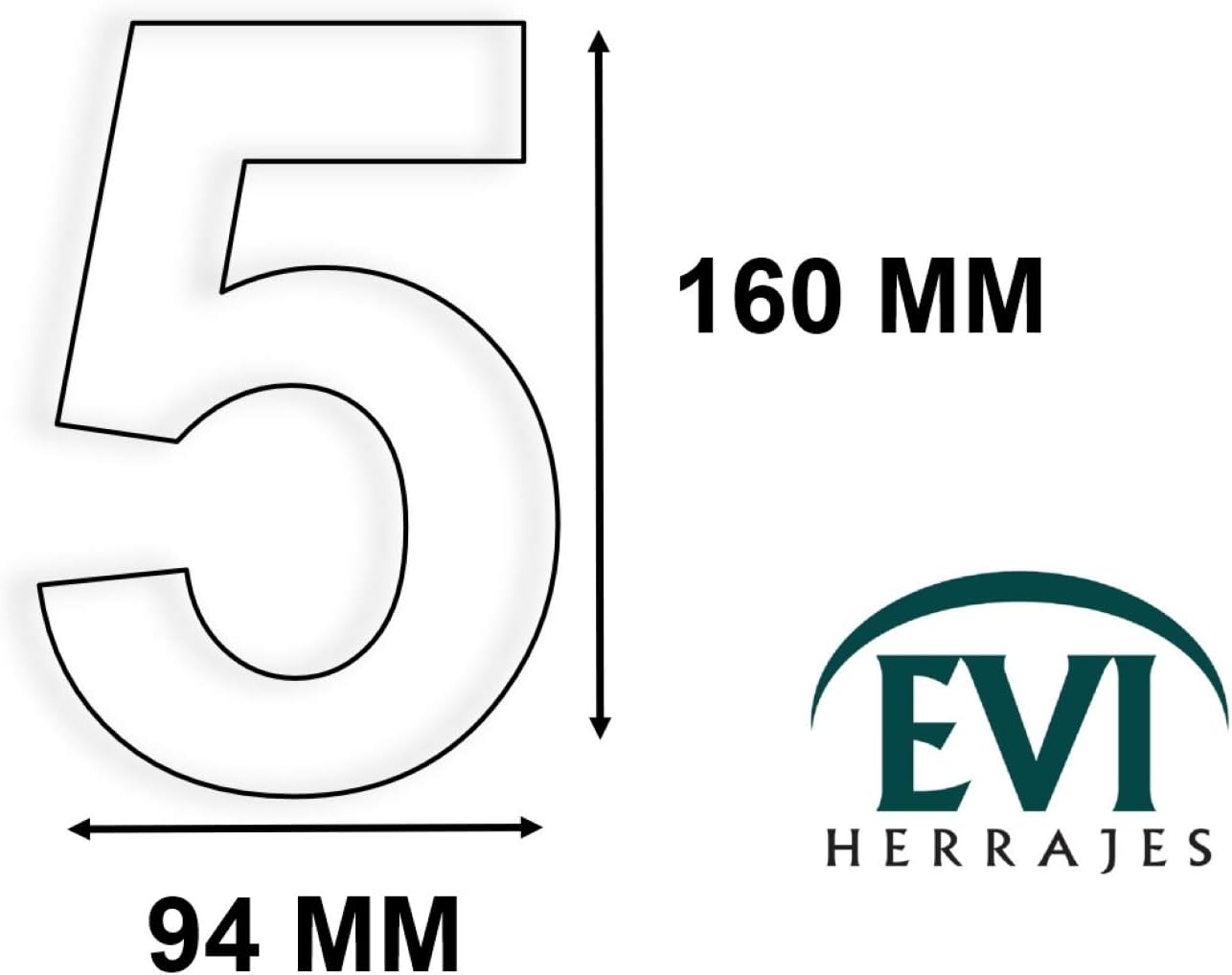 EVI Herrajes, Number 5, 160mm - Image 3