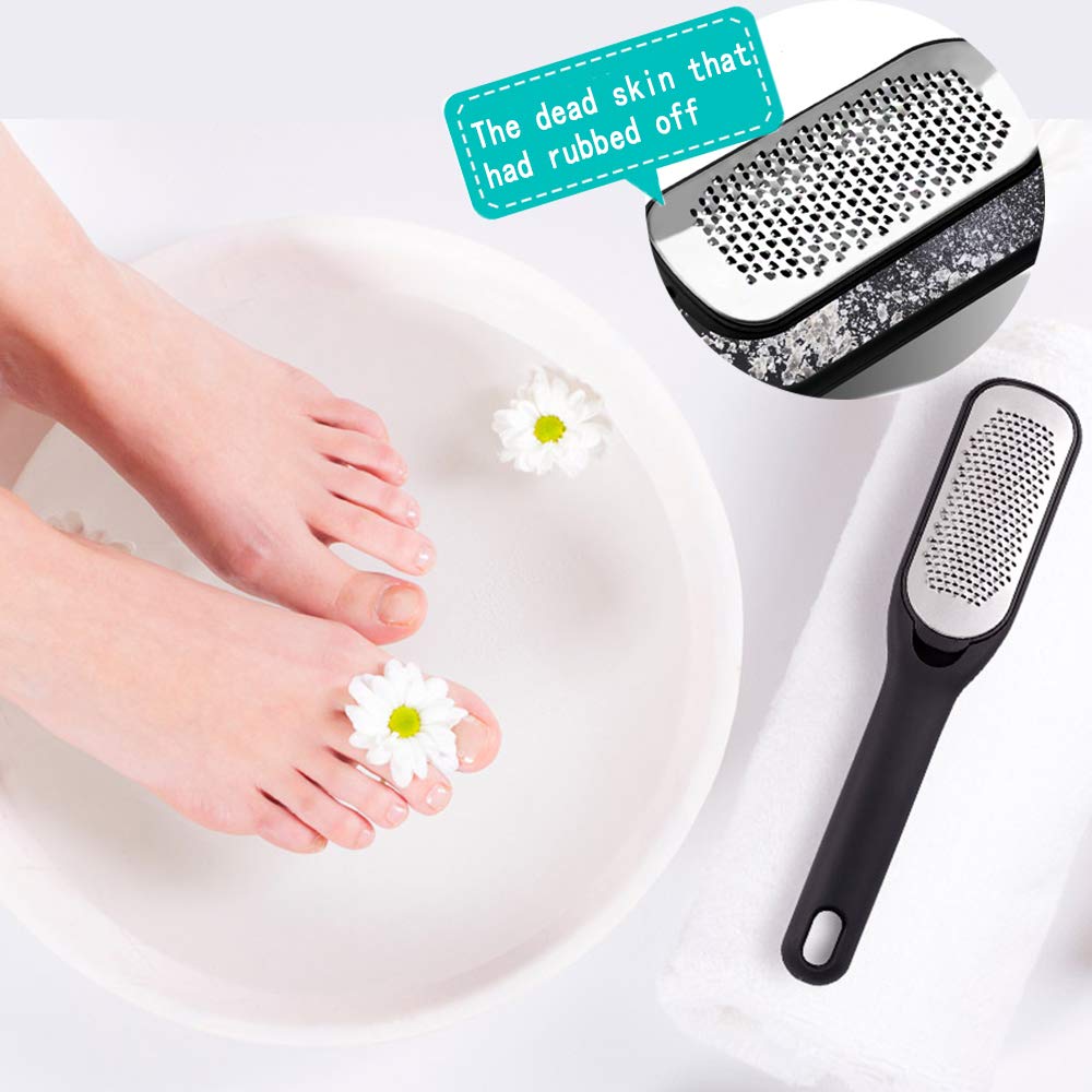 16 PCS Foot File Professional Pedicure Tools Set, Yotako Foot Spa Kit Callus Remover Scrubber, Exfoliating Pedicure Supplies and Nail Toenail Clipper Foot Care Kit : Beauty