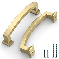 Coinkoly 10 Pack 4'' (102mm) Gold Kitchen Cabinet