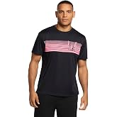 Messi Men's Chest Stripe Logo Tee, Lifestyle Short Sleeve T-shirt | Standard Fit With Graphic