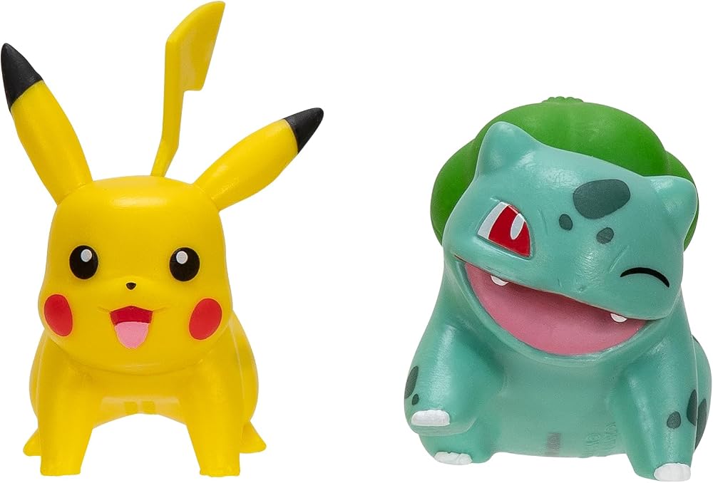 Pokémon Battle Figure First Partner 2 Pack Bulbasaur Pikachu 2-Inch Figures