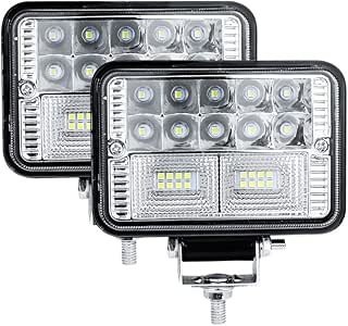 Semoic Barra de Luz LED de Trabajo Cuadrada de Reflector Luz de Punto