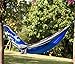 X-CHENG Camping Hammock - Lightweight Parachute Portable Hammocks for Hiking - Travel - Backpacking - Beach - Yard - Portable Lightweight Parachute Nylon Ropes And Special Compression Bag (blue)