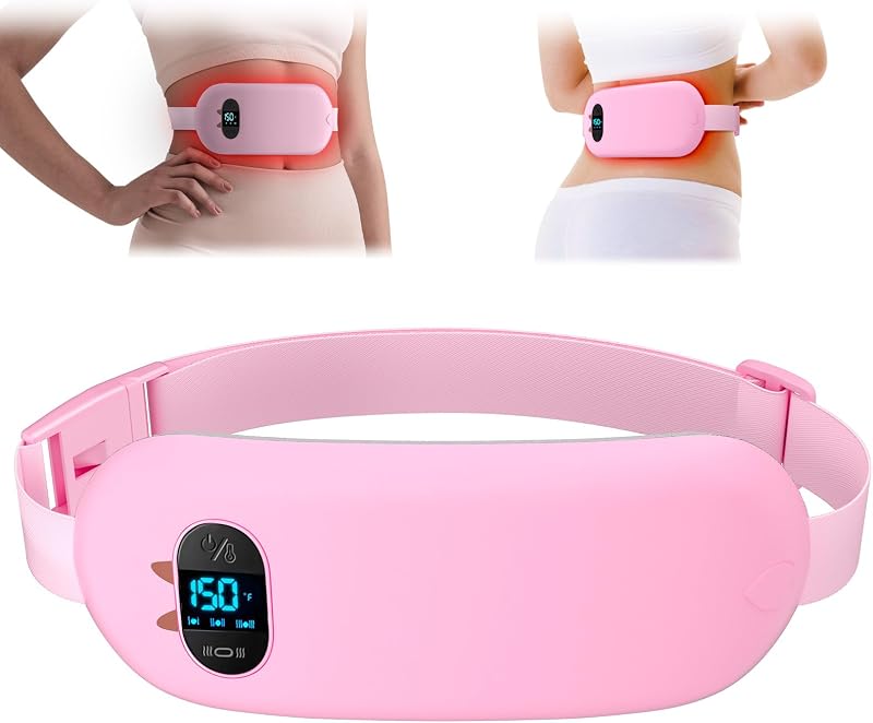 BouZaFoFa Heat Pad for Period Pain Relief 6 Modes USB Belt