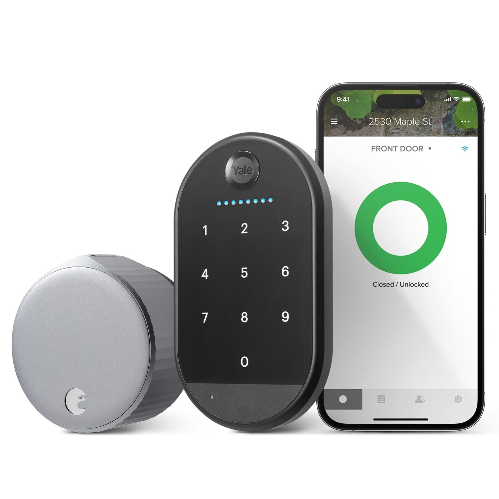 Photo 1 of ***MISSING KEYPAD**** Wi-Fi Smart Lock with Keypad, Silver