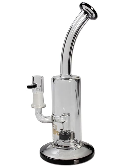 Black Leaf Microperc Mini Dab Rig schwarz - 20 cm, 10 mm Male Schliff - head&nature Bong-Kollektion